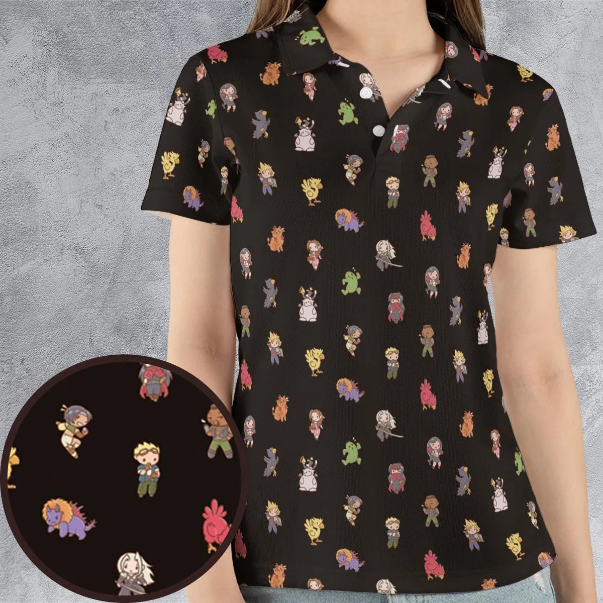 AOP Men/Women Polo Shirt - RLV9W1KV