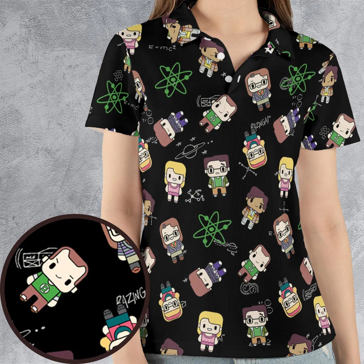 AOP Men/Women Polo Shirt - JBU6ZU3M