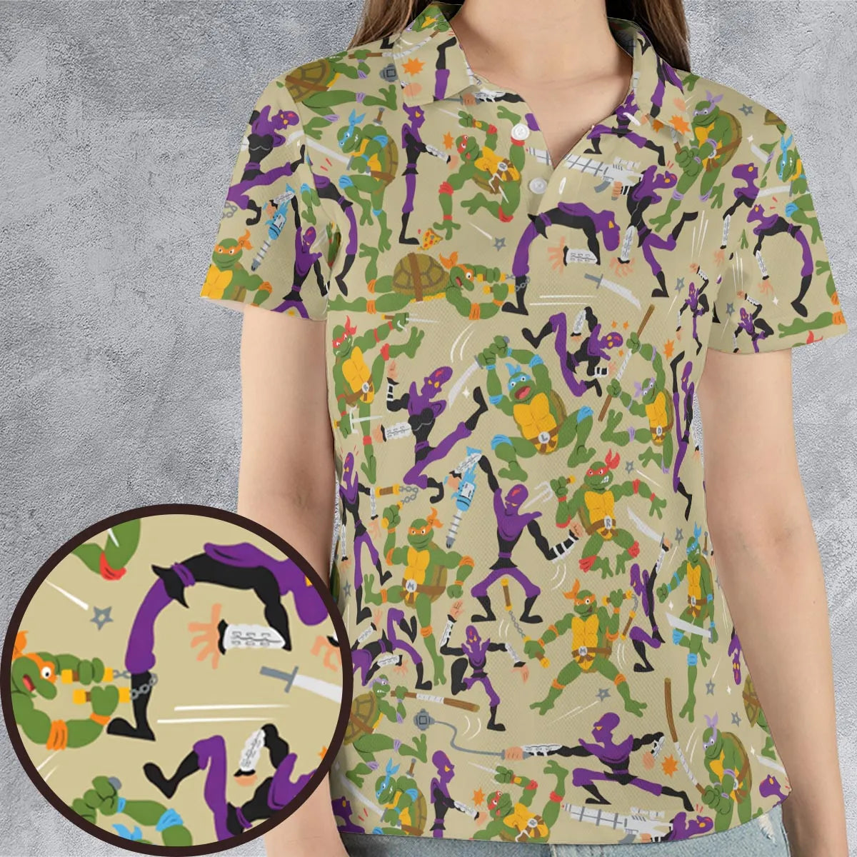 AOP Men/Women Polo Shirt - 284M5MGM