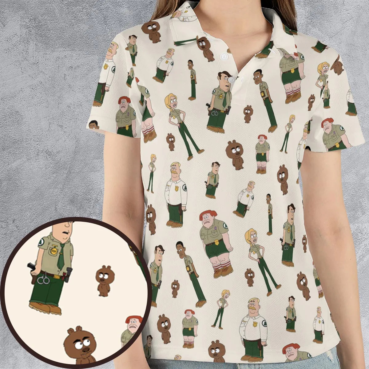 AOP Men/Women Polo Shirt - FJE1GDZN