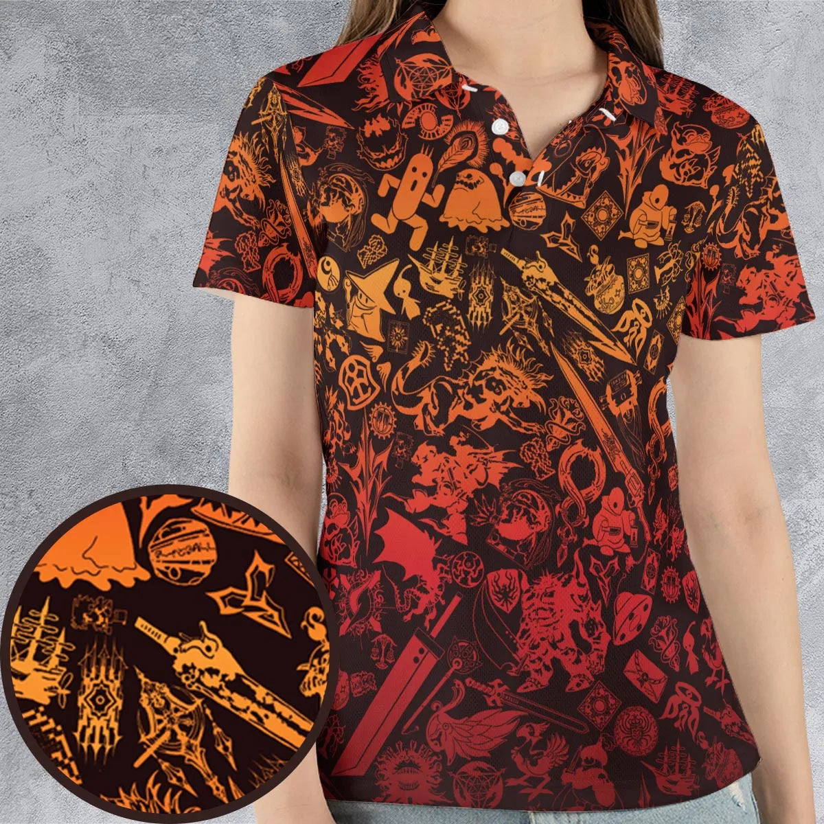 AOP Men/Women Polo Shirt - NGJQKTMS