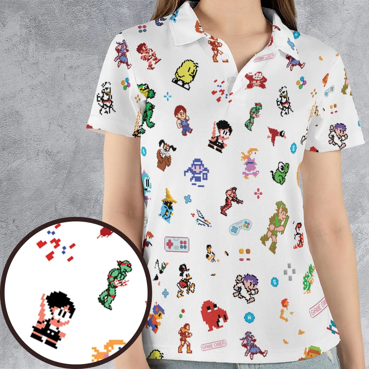 AOP Men/Women Polo Shirt - NTY5DCJY