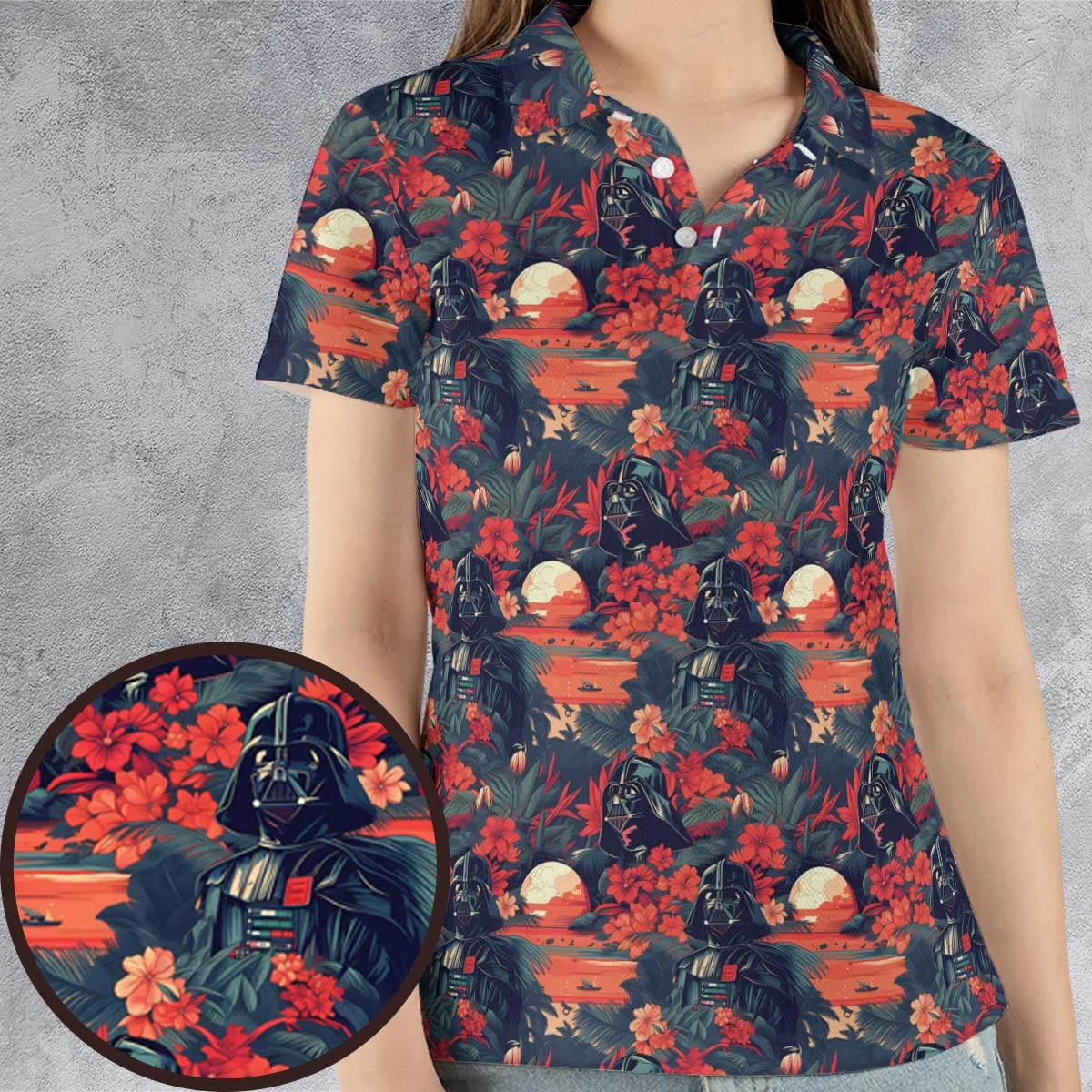 AOP Men/Women Polo Shirt - NE44LN7N