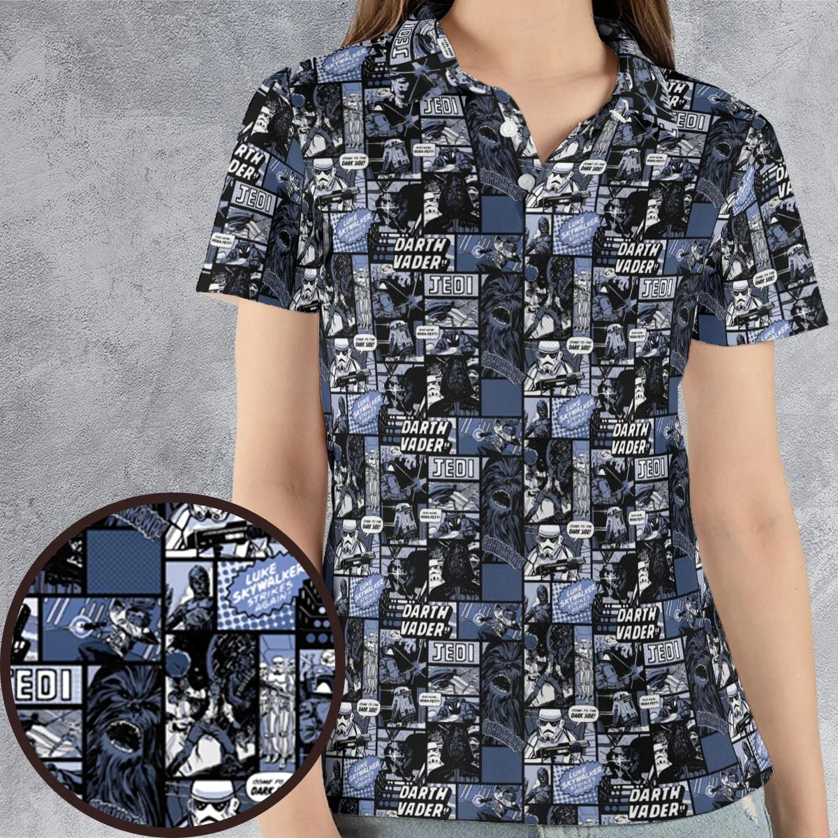 AOP Men/Women Polo Shirt - EMU5YZP4