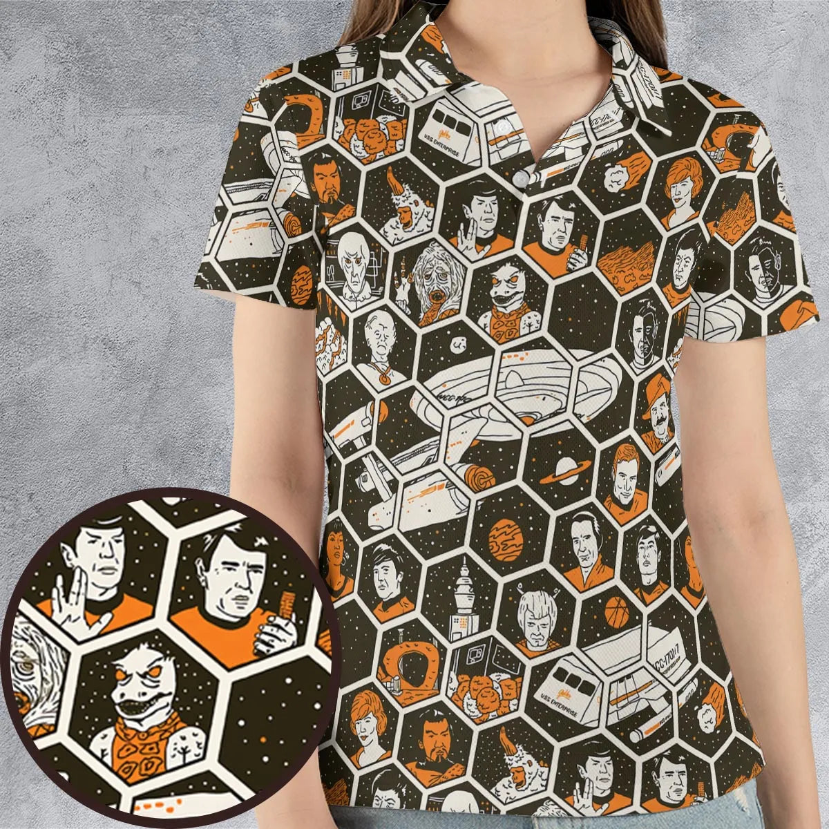 AOP Men/Women Polo Shirt - 13W432MW