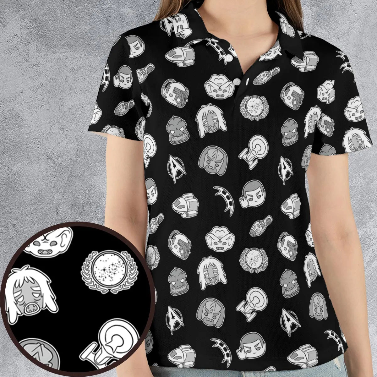 AOP Men/Women Polo Shirt - Q8JN45GC