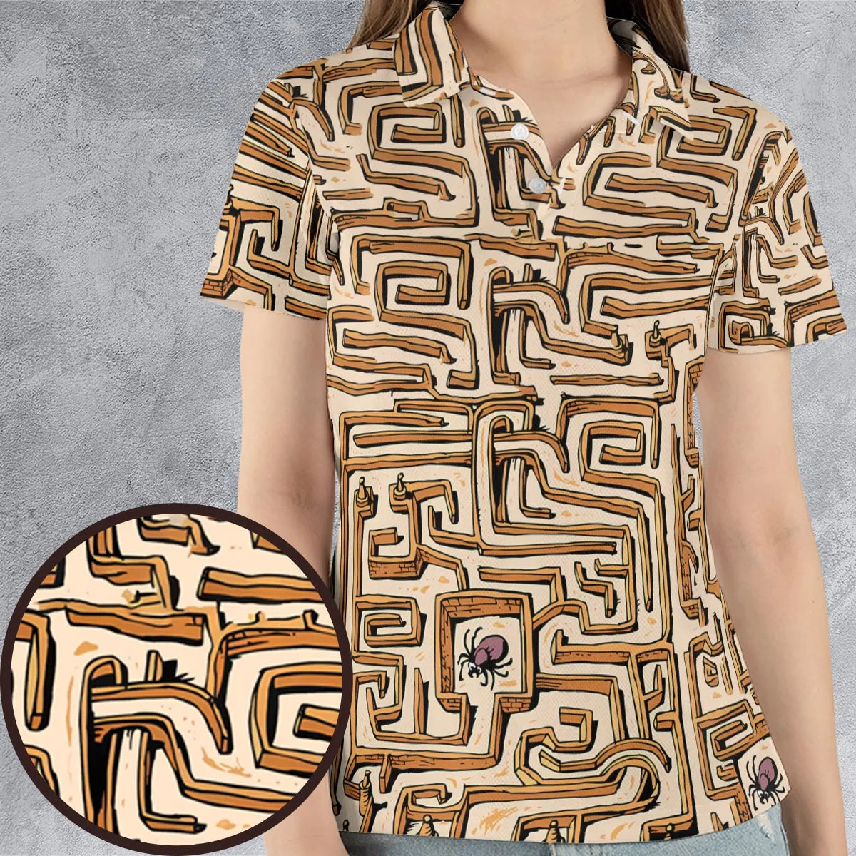 AOP Men/Women Polo Shirt - XXRN5GFL