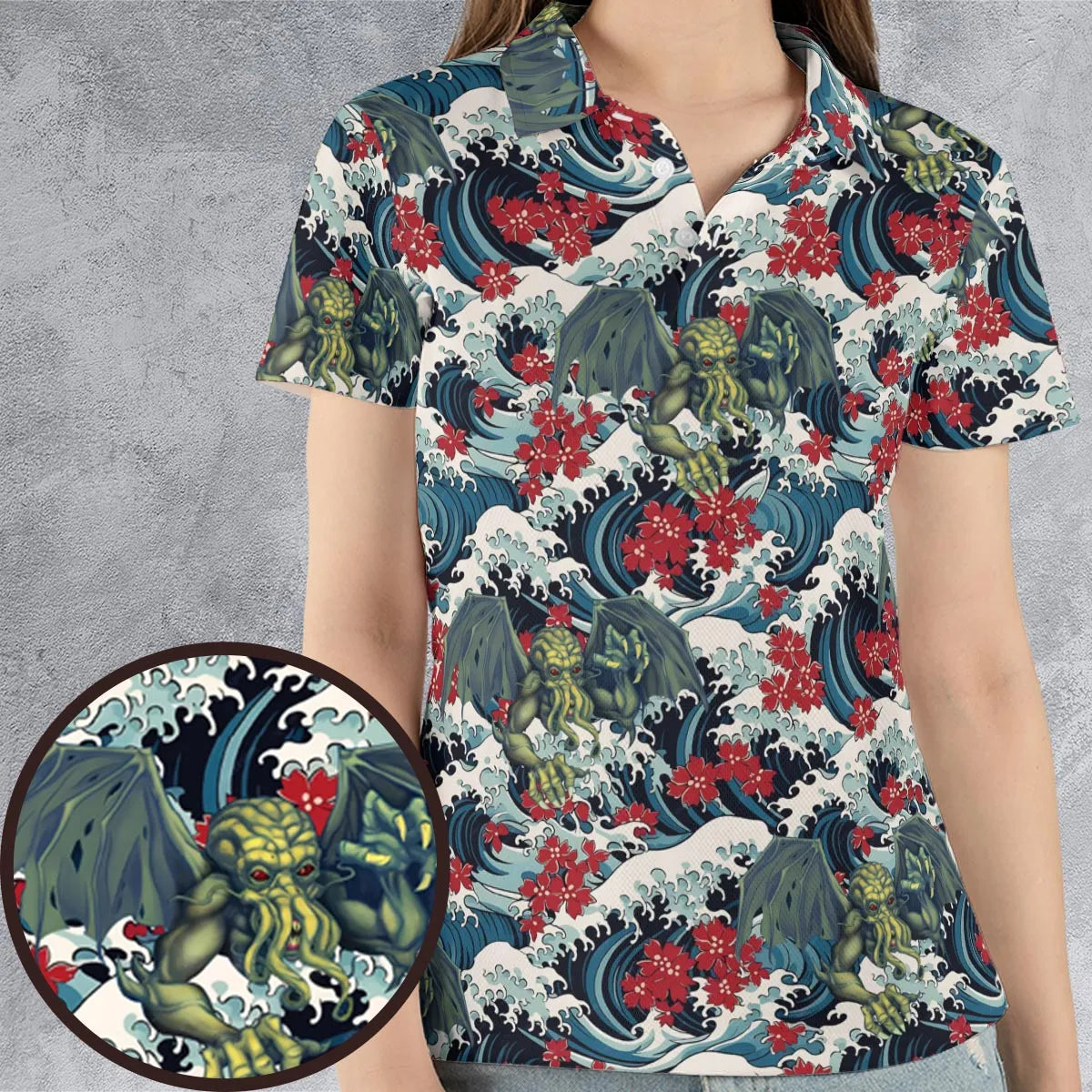 AOP Men/Women Polo Shirt - 6A4CWPKT