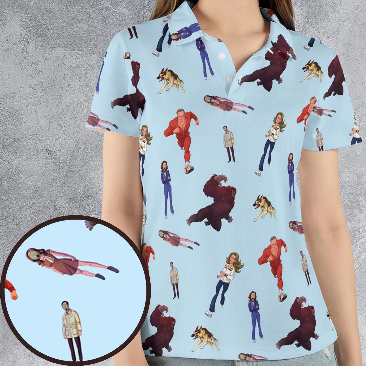 AOP Men/Women Polo Shirt - FSC764Q1