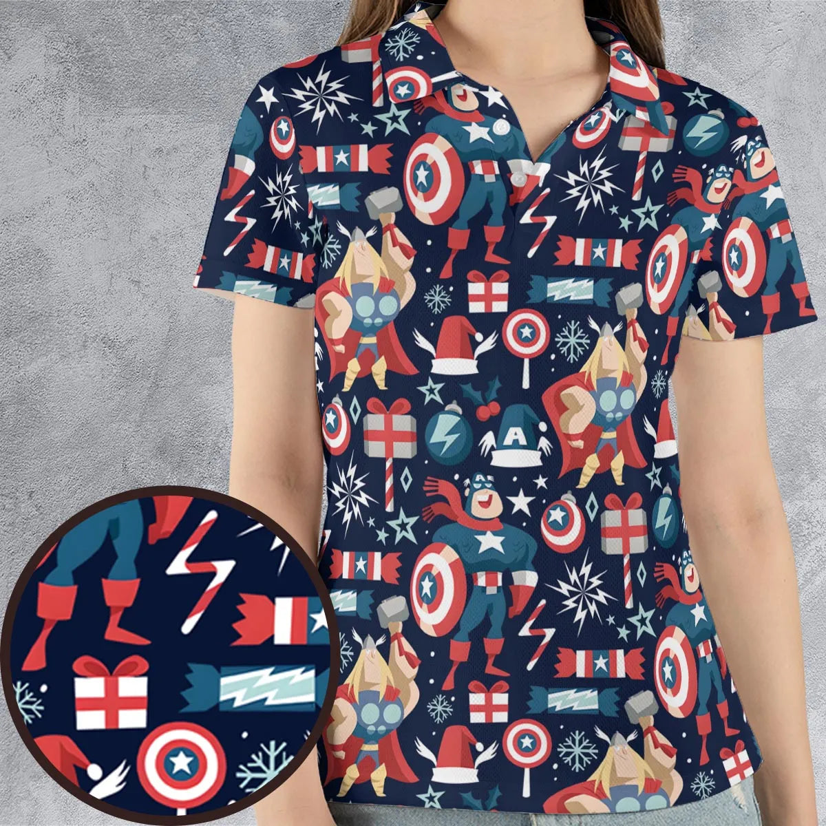 AOP Men/Women Polo Shirt - F22JWUZB