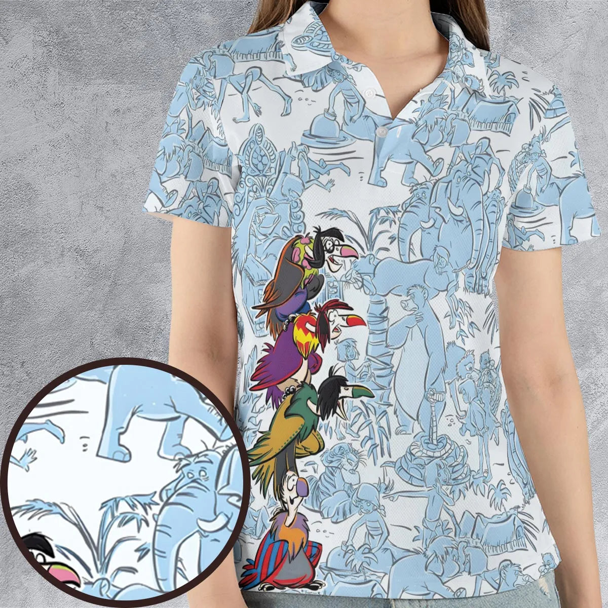 AOP Men/Women Polo Shirt - LQ6EDN6P