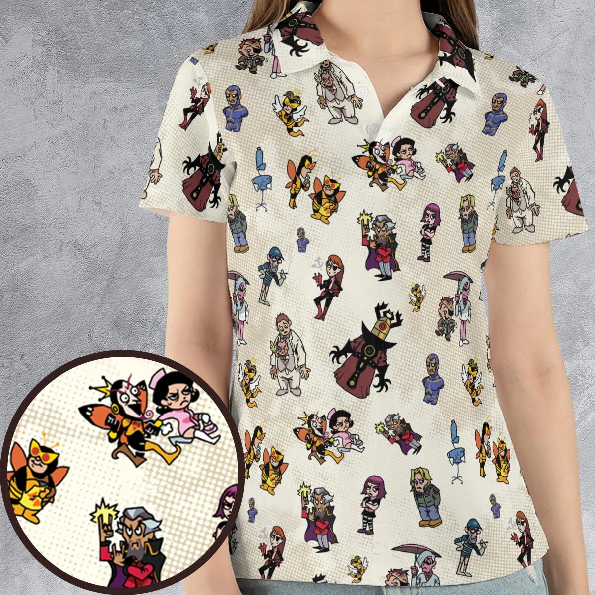 AOP Men/Women Polo Shirt - 4GKAPH7D