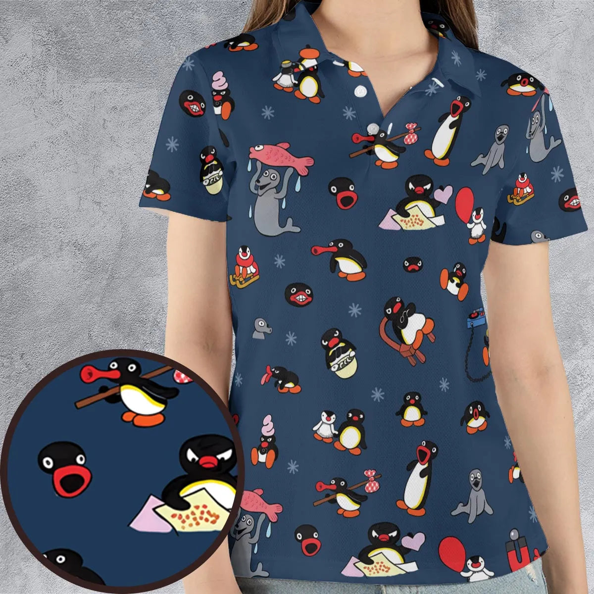 AOP Men/Women Polo Shirt - HFUEMUUQ
