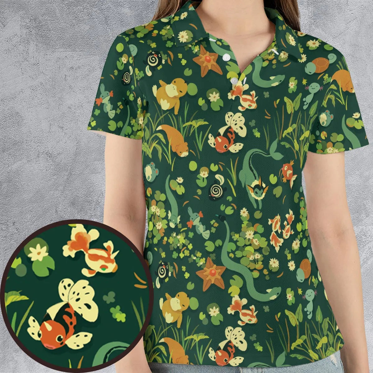 AOP Men/Women Polo Shirt - W3U8BRDD