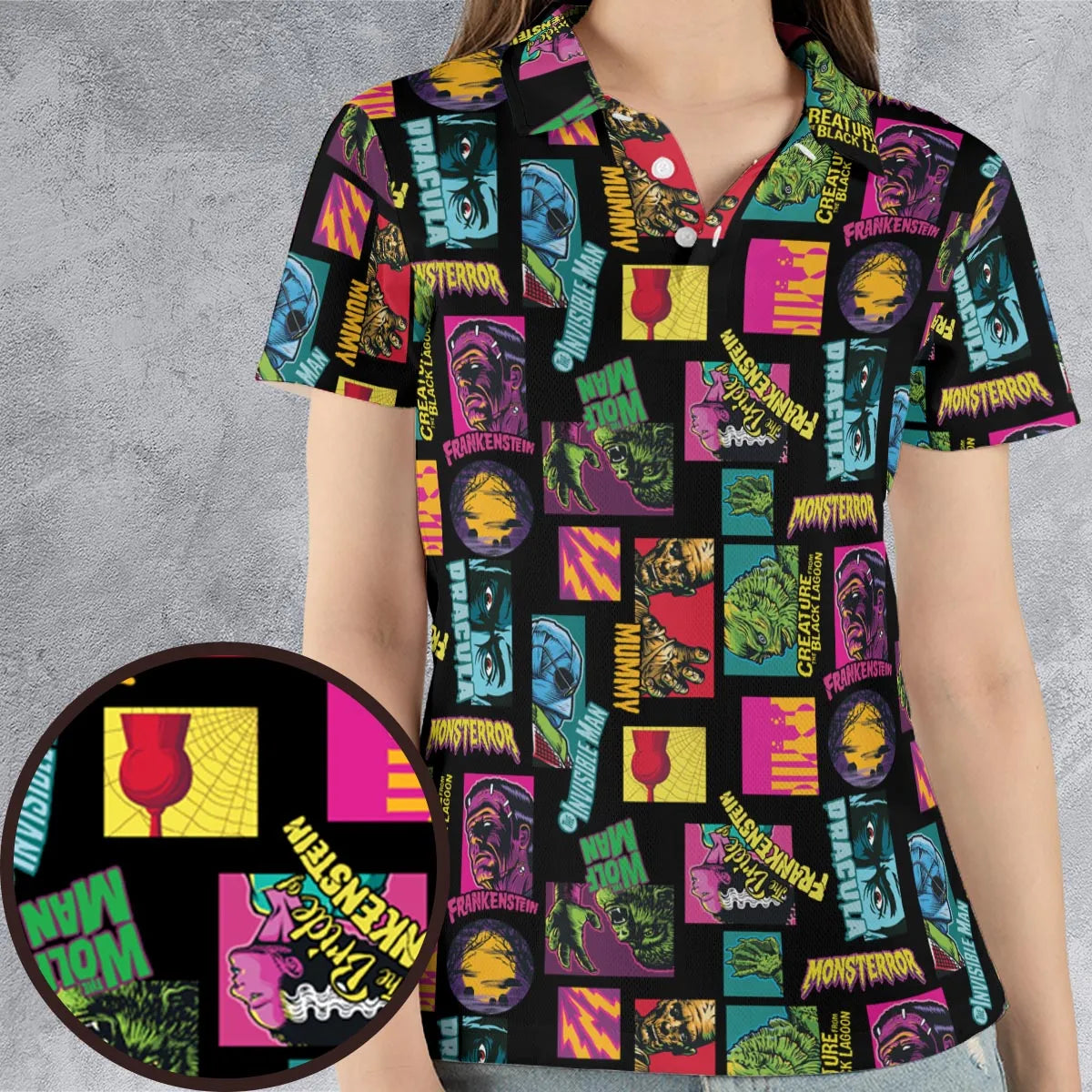 AOP Men/Women Polo Shirt - 89HYU746