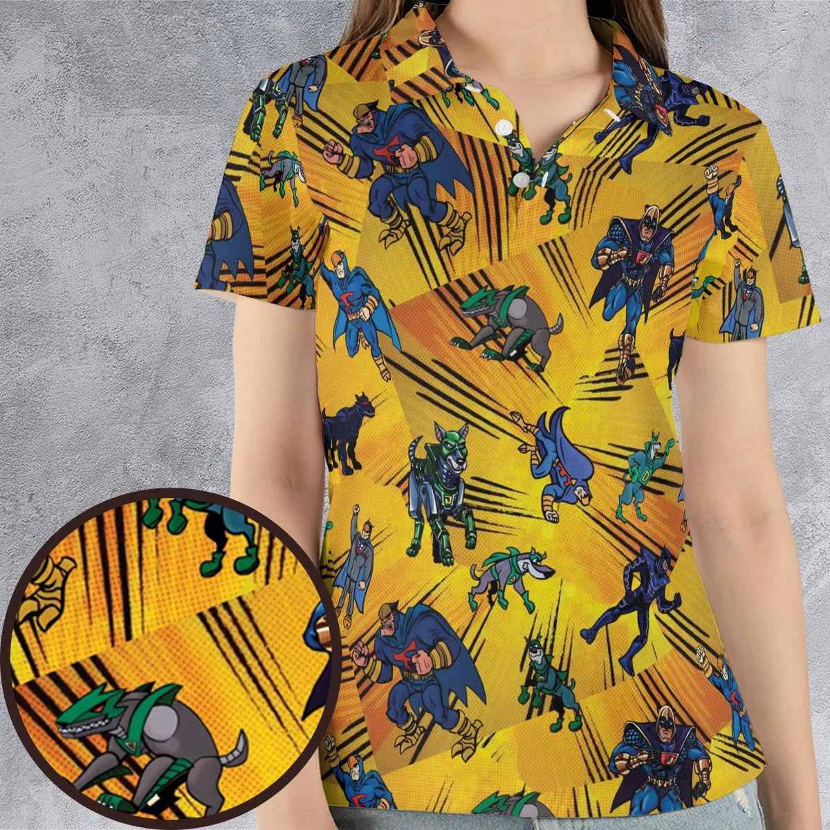 AOP Men/Women Polo Shirt - HFSGH5PQ