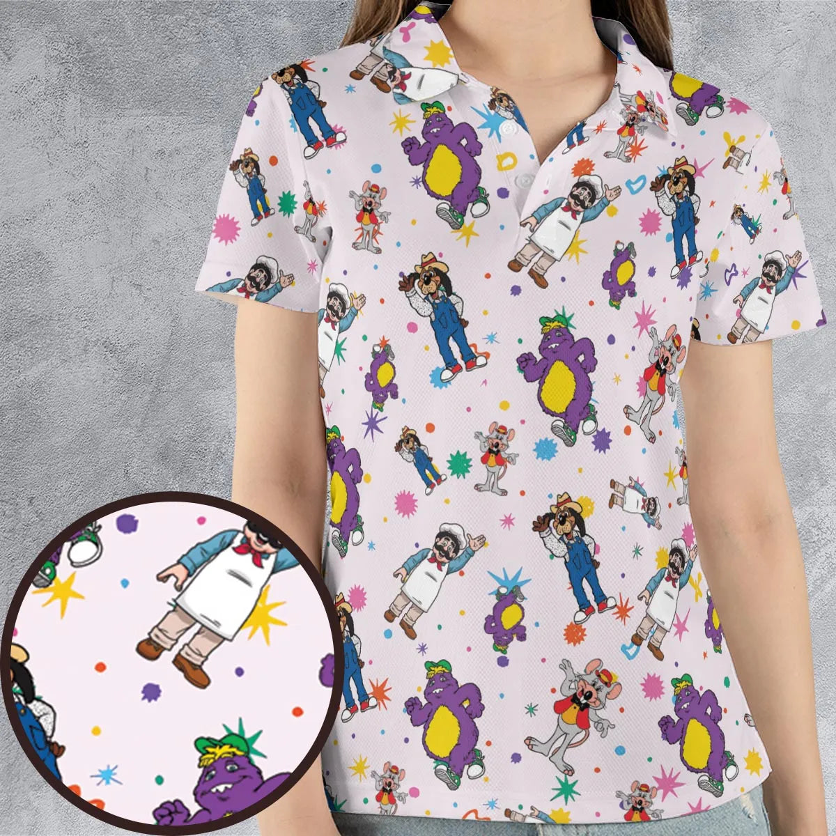 AOP Men/Women Polo Shirt - XVSU1DD3