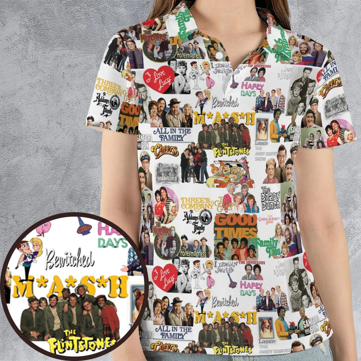 AOP Men/Women Polo Shirt - PKUK4CKR