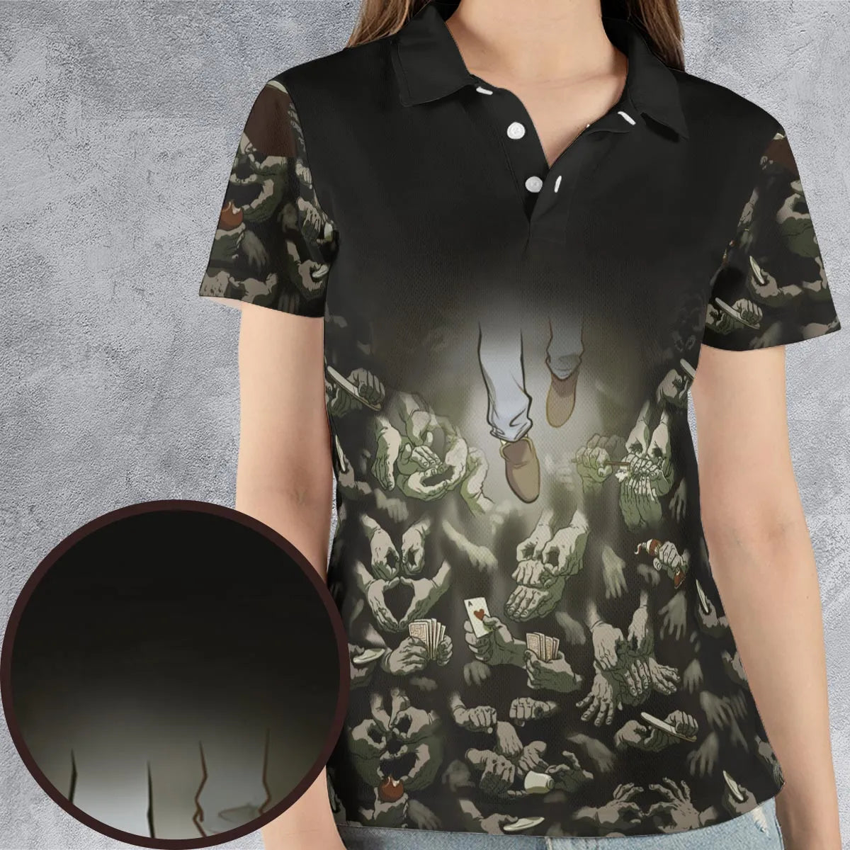 AOP Men/Women Polo Shirt - W67LZHSE