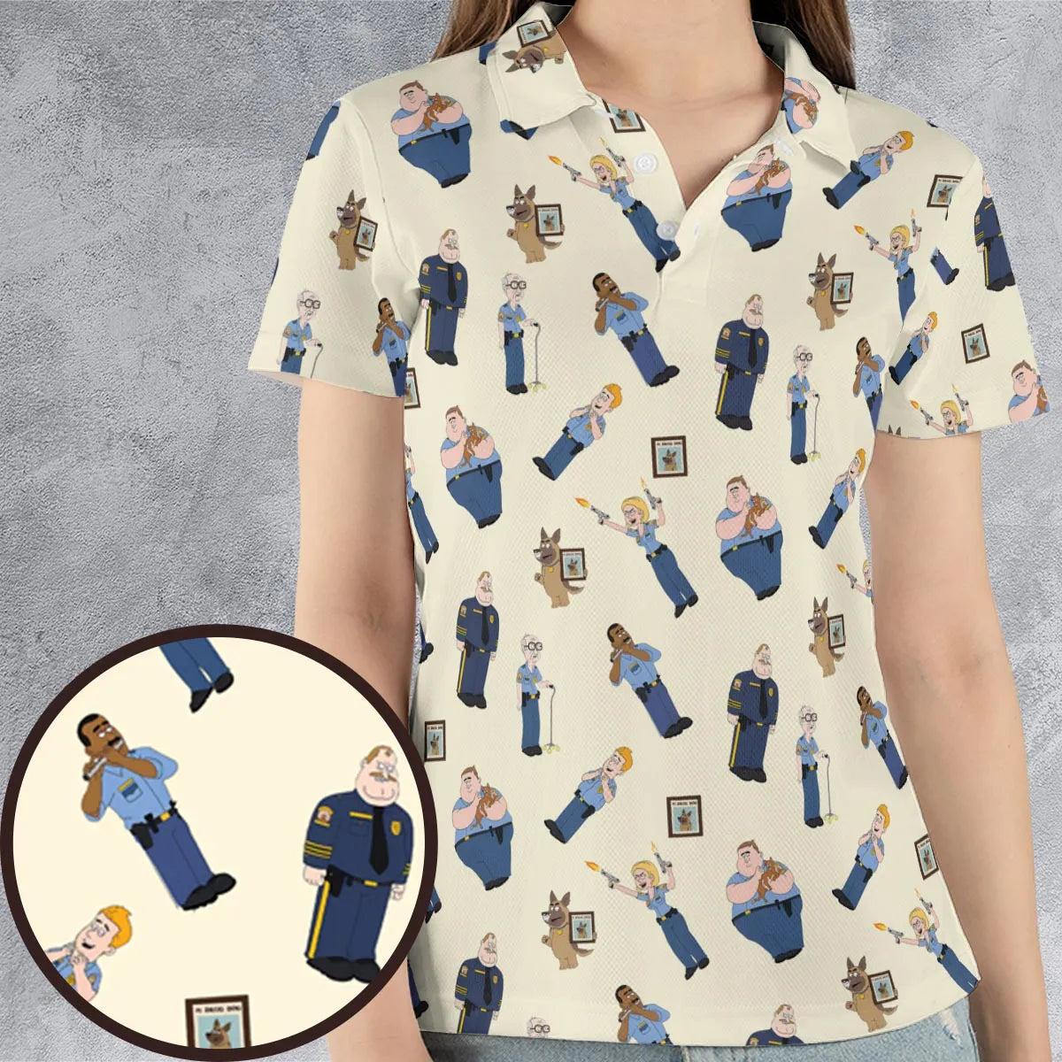 AOP Men/Women Polo Shirt - W2NP665L