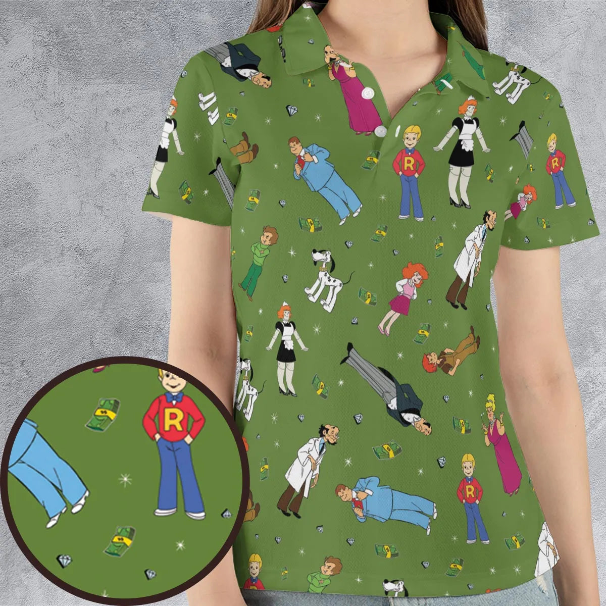 AOP Men/Women Polo Shirt - MAGMAQ52