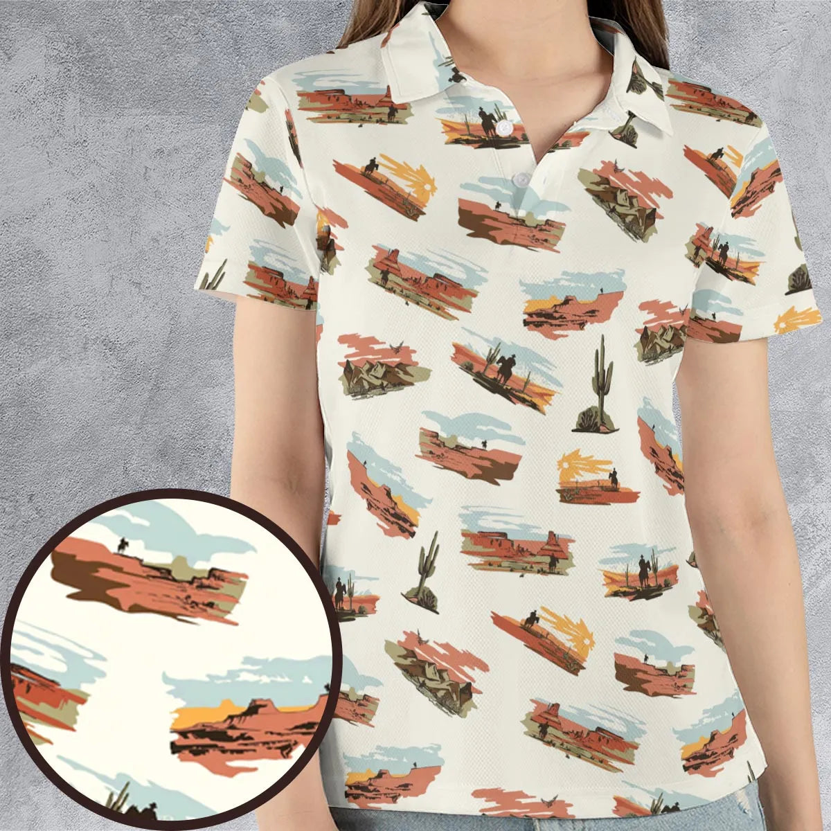 AOP Men/Women Polo Shirt - TAMKT9RU
