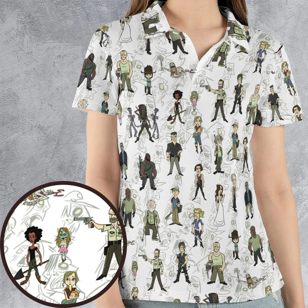 AOP Men/Women Polo Shirt - VPM31QNU
