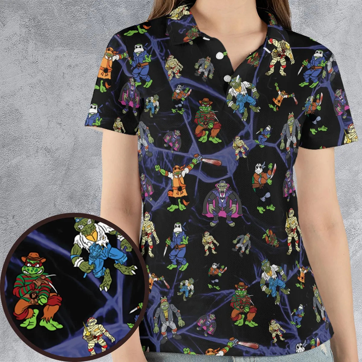 AOP Men/Women Polo Shirt - EH2CW4M4