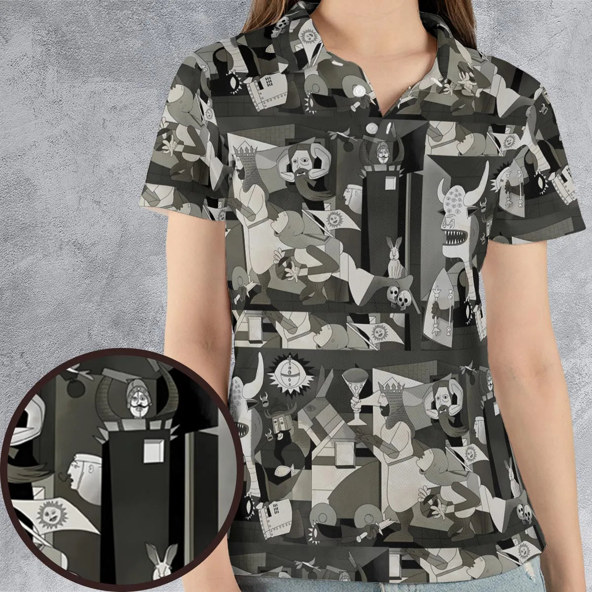 AOP Men/Women Polo Shirt - Q4C2AJTT