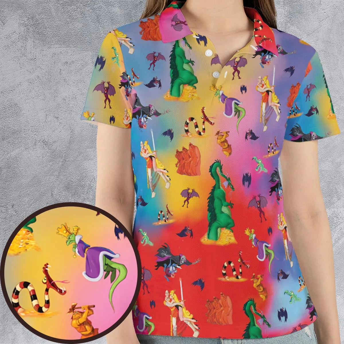 AOP Men/Women Polo Shirt - 5R4VX8KY