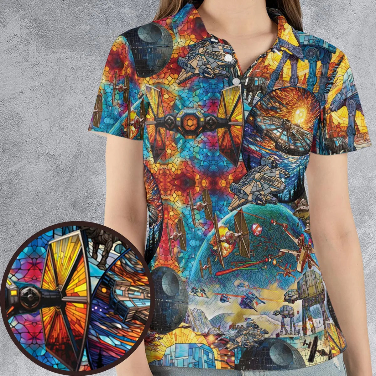 AOP Men/Women Polo Shirt - 9QSC2SVQ