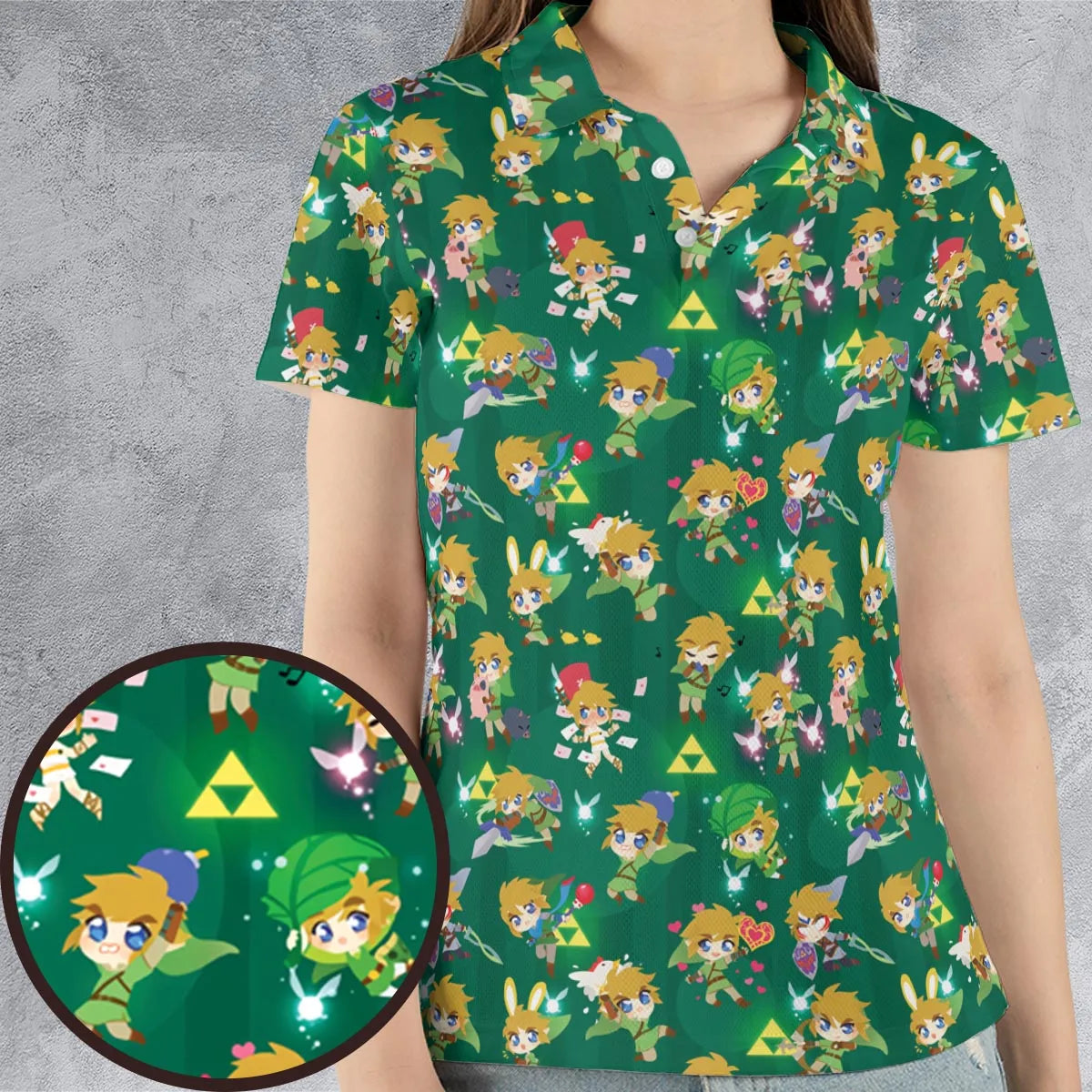 AOP Men/Women Polo Shirt - HLTALN1S