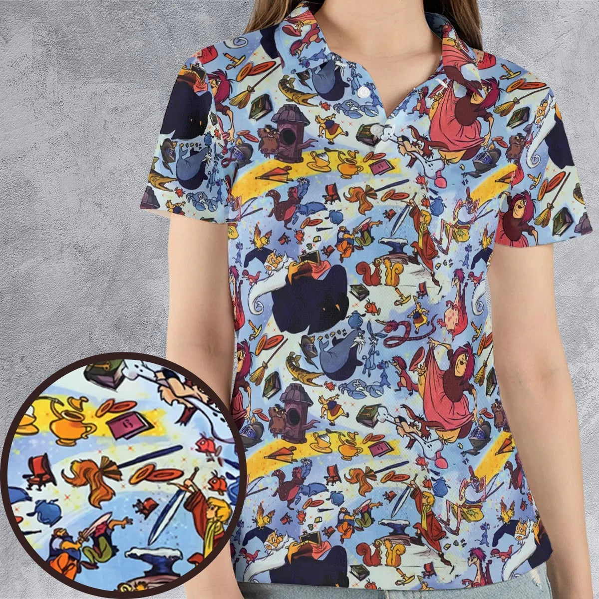 AOP Men/Women Polo Shirt - H45K4XQU