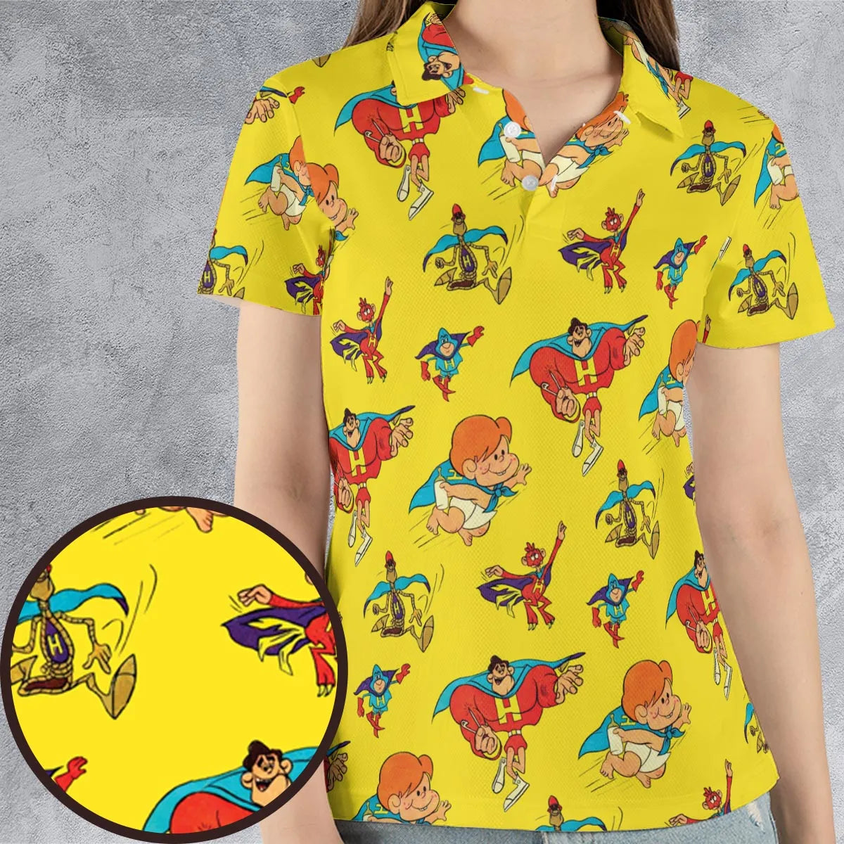 AOP Men/Women Polo Shirt - AZ7DAH3Y