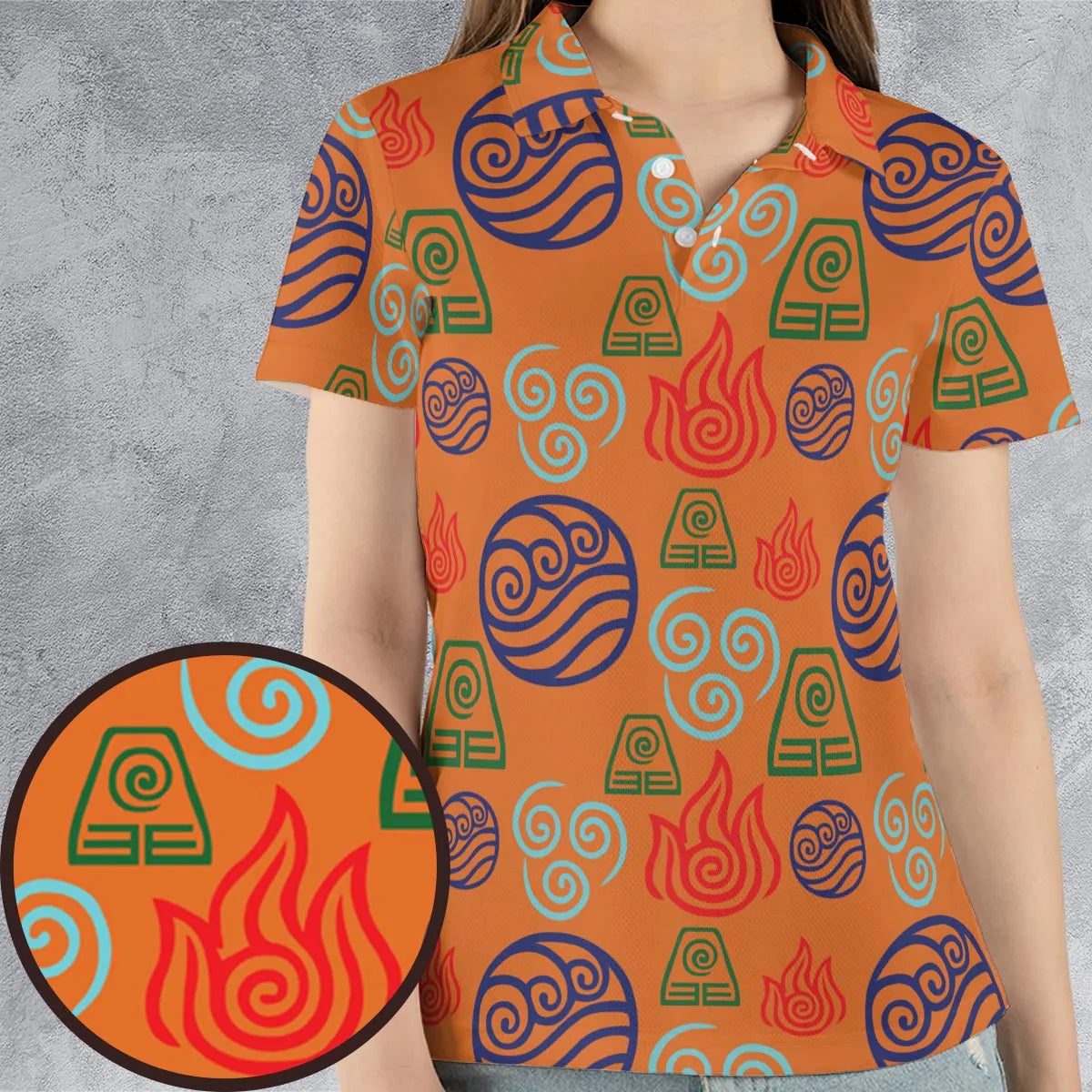 AOP Men/Women Polo Shirt - PKUEKTYG