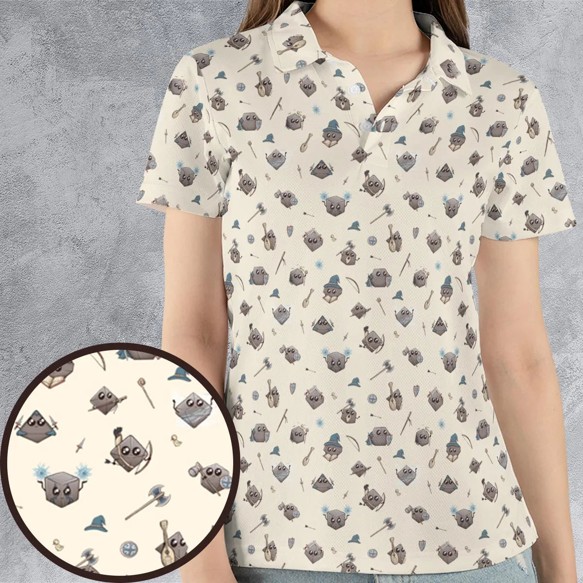 AOP Men/Women Polo Shirt - C3VFCEV3