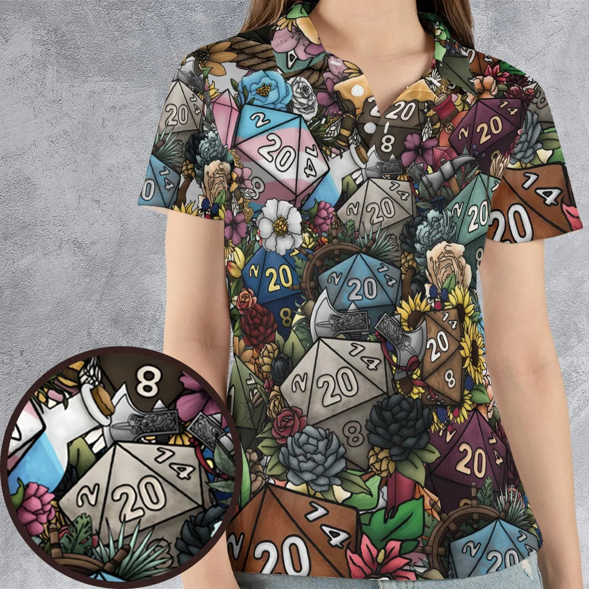 AOP Men/Women Polo Shirt - RJRVFGV4