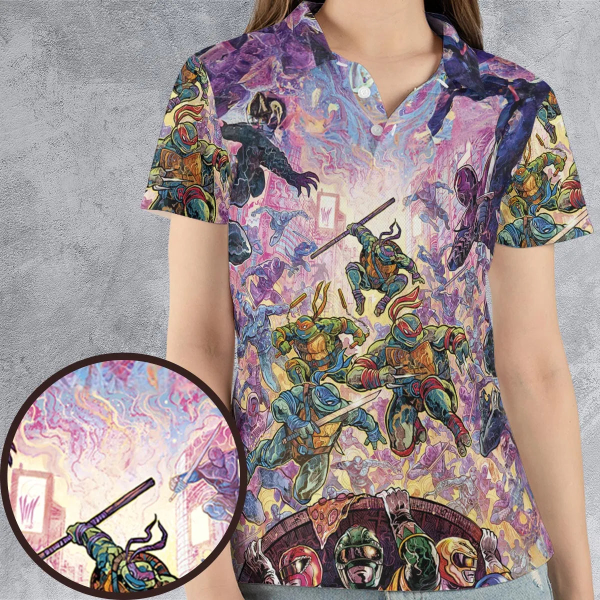 AOP Men/Women Polo Shirt - GAZV4B5W