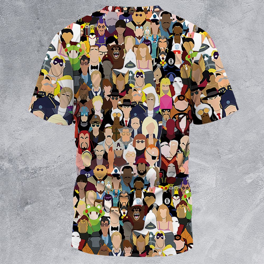 All-Over Print Unisex T-Shirt - T4EP6F7P -  - 4