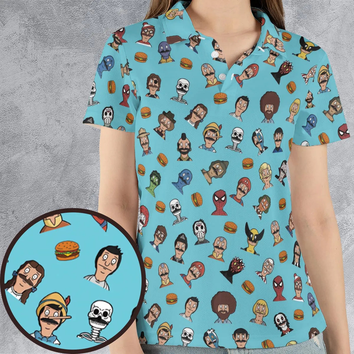 AOP Men/Women Polo Shirt - AMSANZNQ