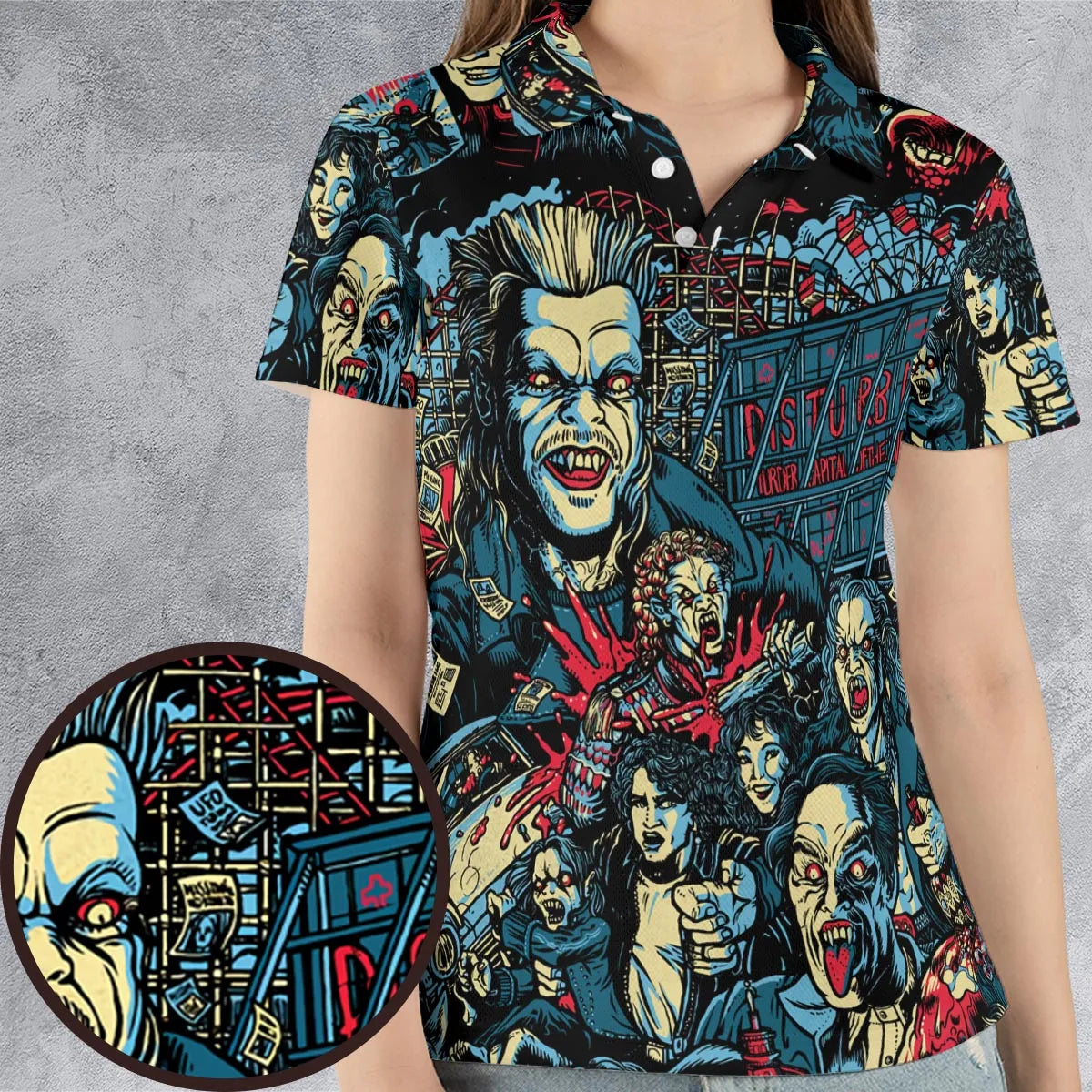 AOP Men/Women Polo Shirt - LF7JLE2S