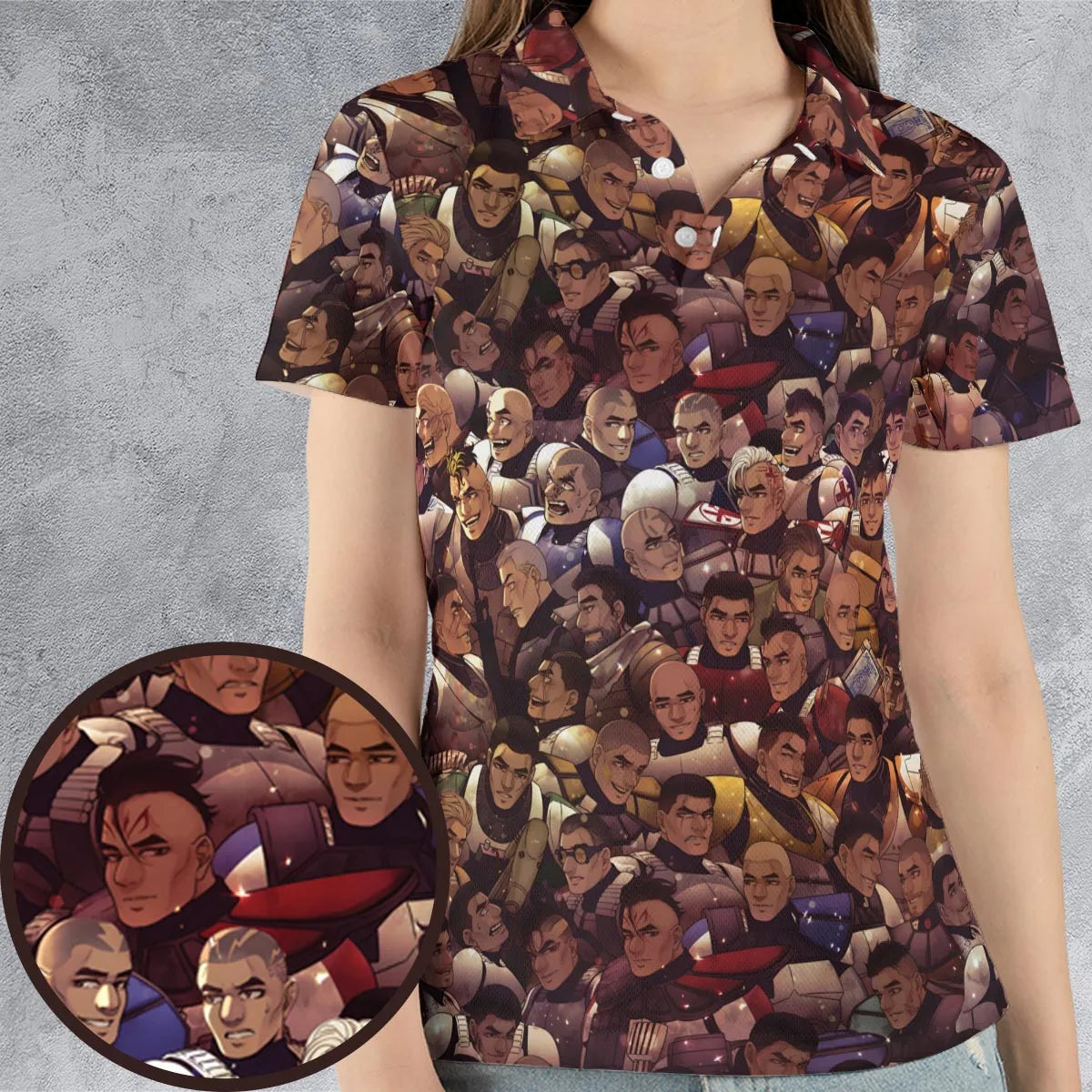 AOP Men/Women Polo Shirt - 5DDYEWPQ