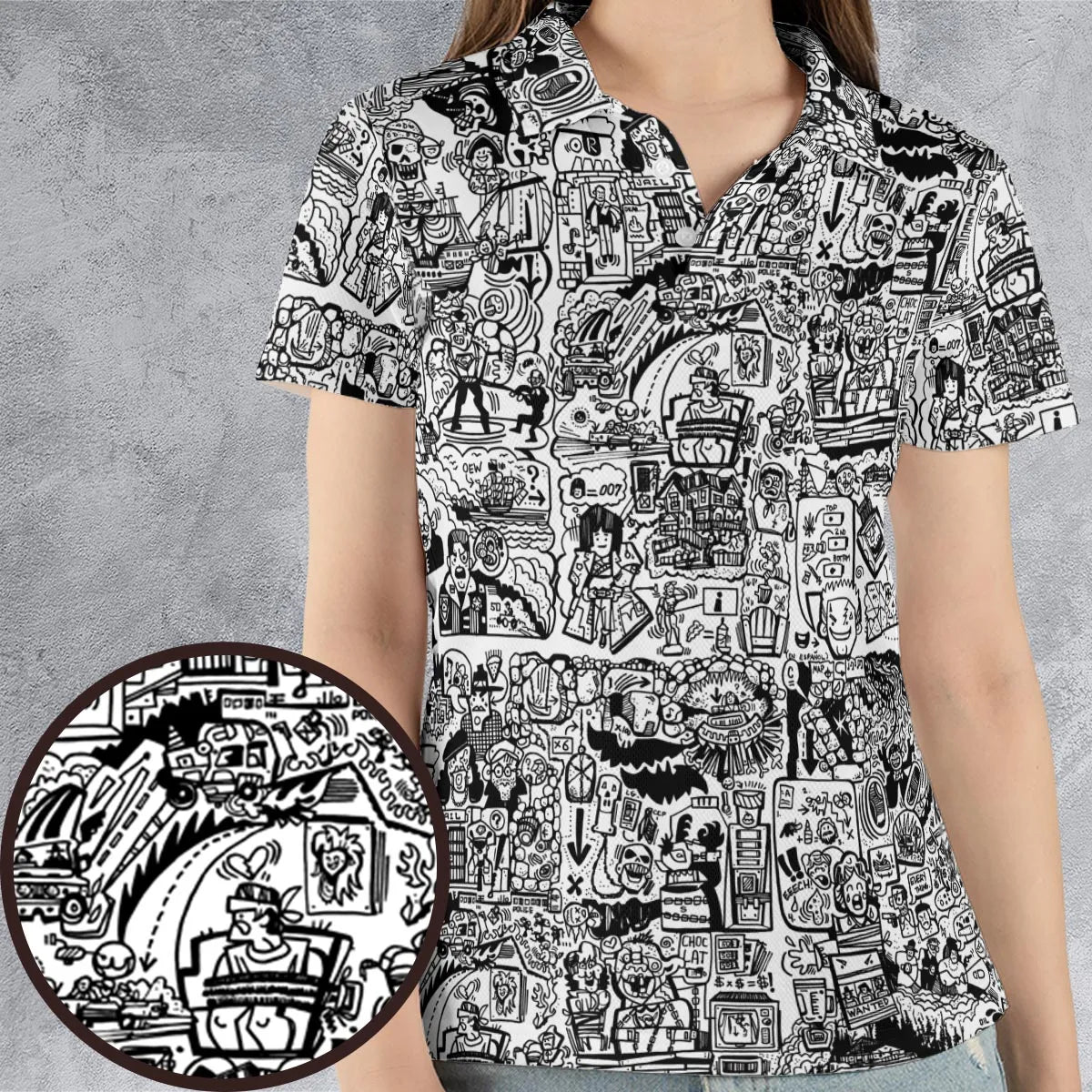 AOP Men/Women Polo Shirt - HEZUUQBM