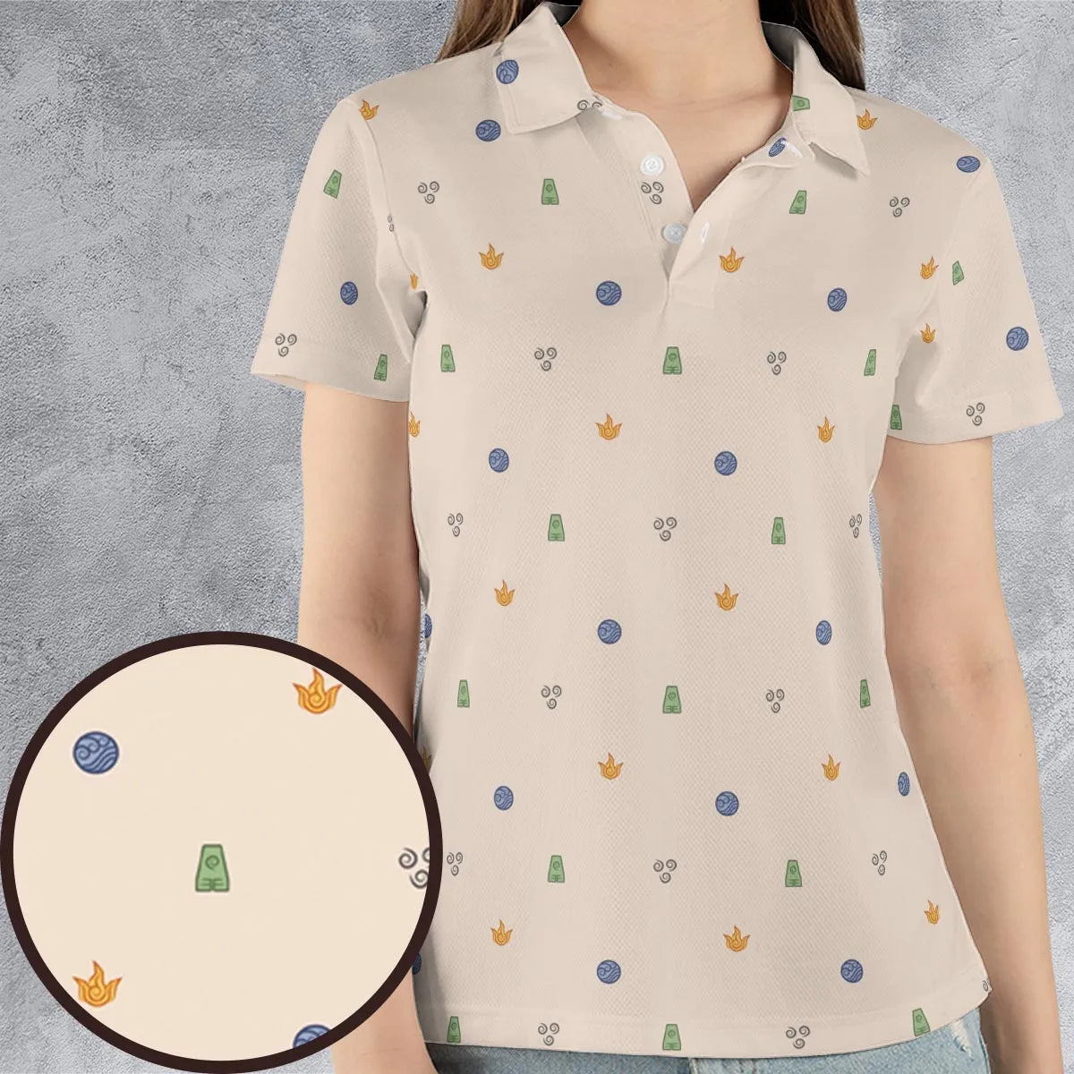 AOP Men/Women Polo Shirt - 5TPA1KZQ