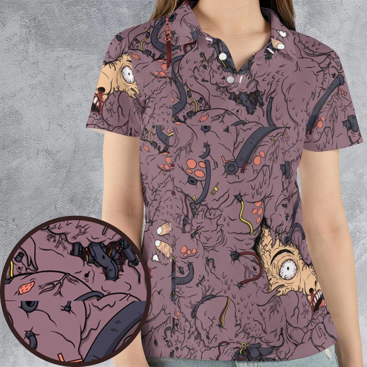 AOP Men/Women Polo Shirt - SXZGQXHU
