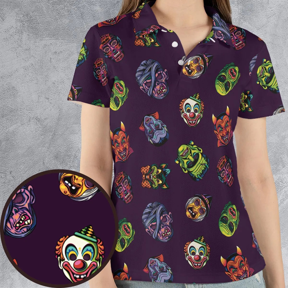 AOP Men/Women Polo Shirt - QP769RVG