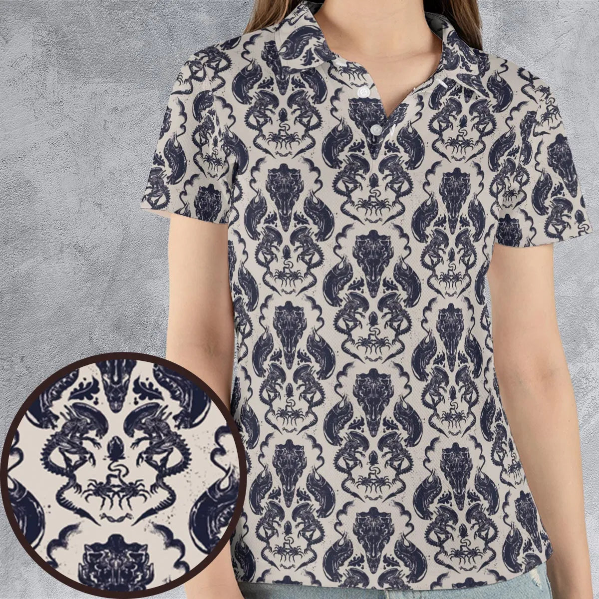 AOP Men/Women Polo Shirt - VLY9V6DW