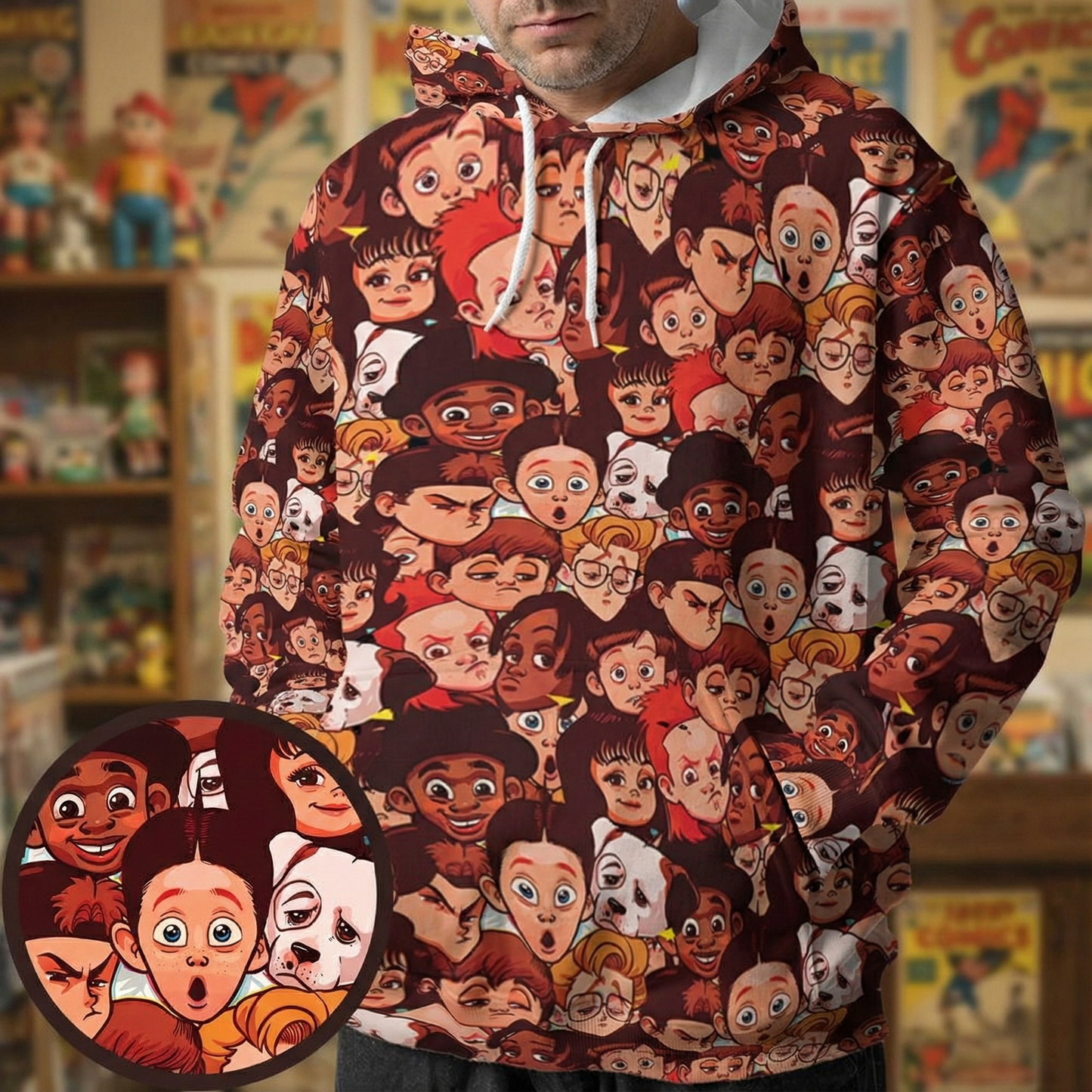 All-over Print Hoodie - N1GBHR3S