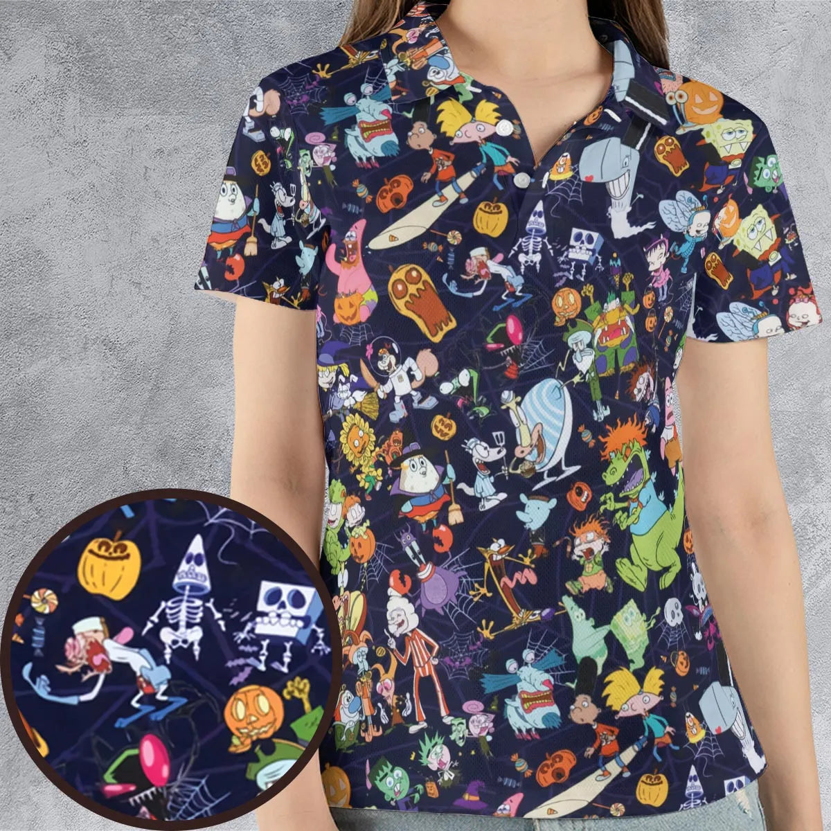 AOP Men/Women Polo Shirt - ZHRMFMCN