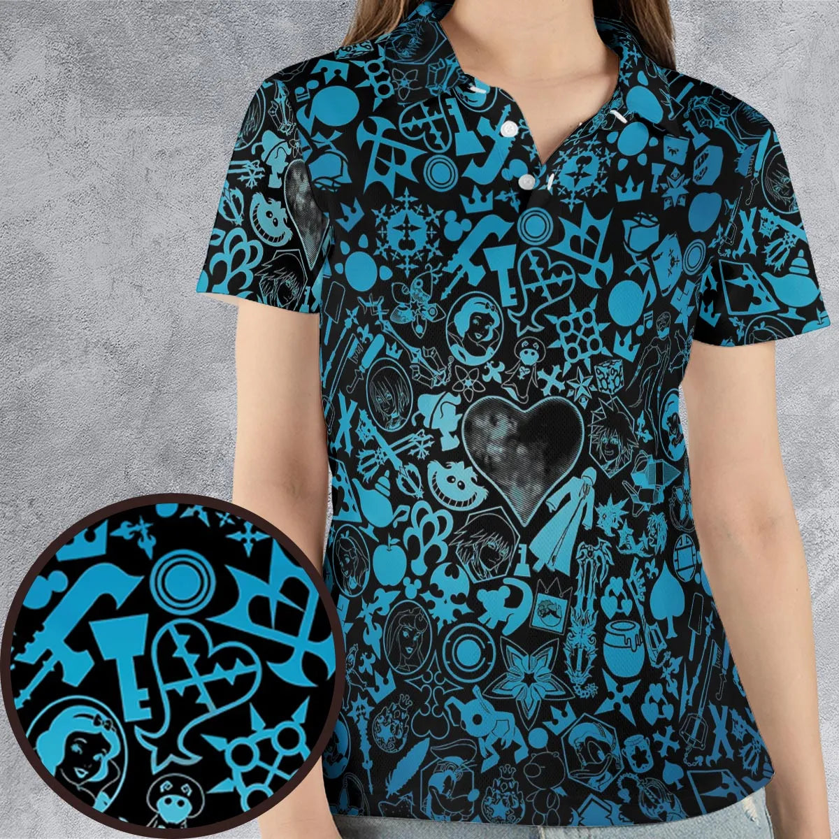AOP Men/Women Polo Shirt - ZTKVNHVY